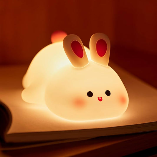 Cute Silicone Rabbit Led Night Light