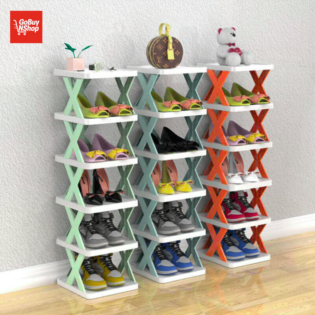 X-Shape Shoe Rack Zig Zag