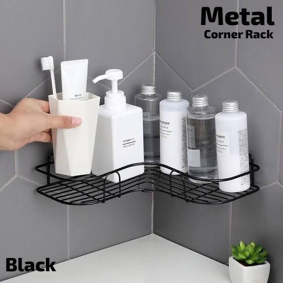 Bathroom Side Corner Metal Rack