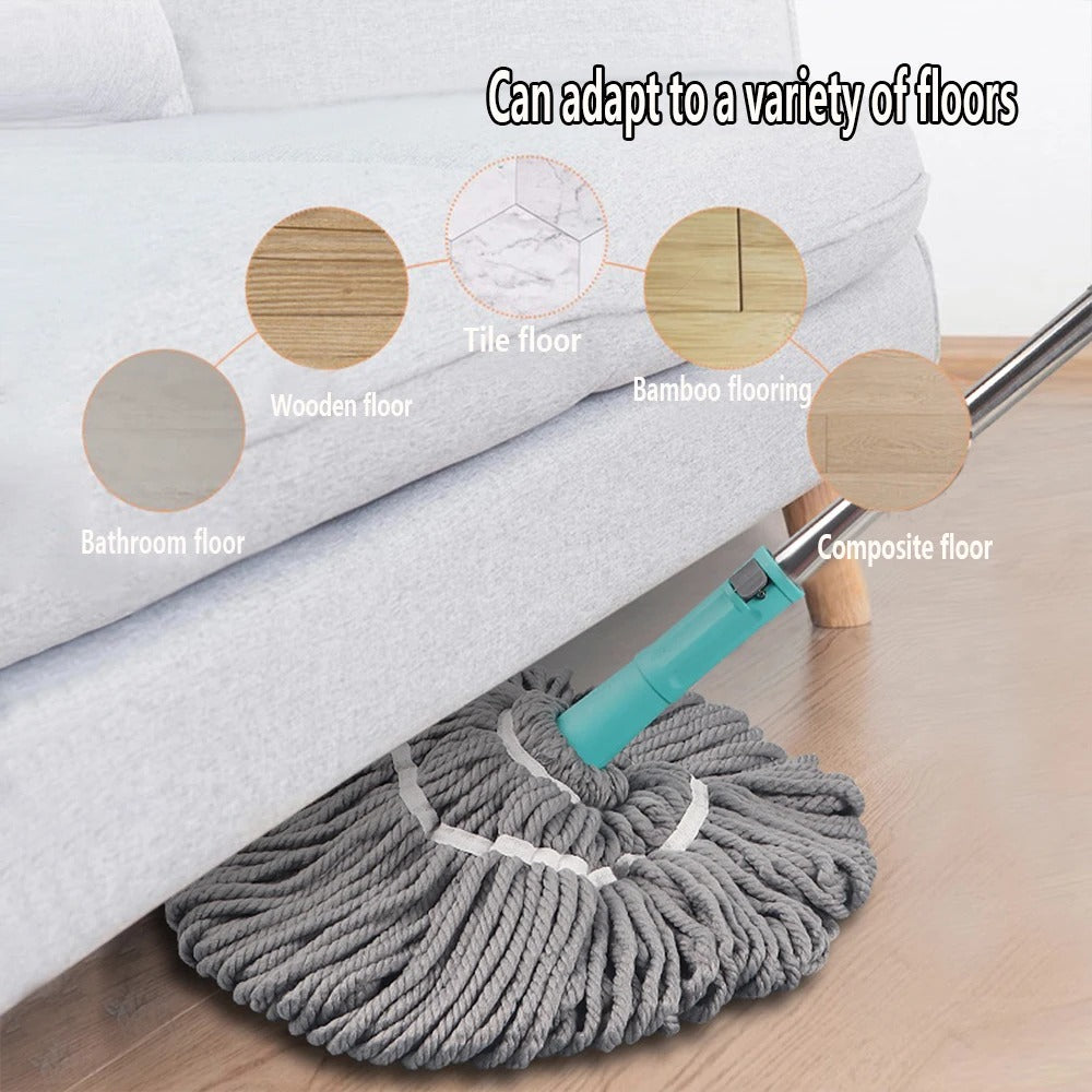 Twist spin mop