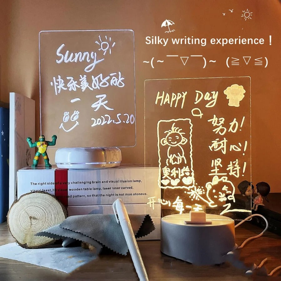Led base lamp with pen & RGB lights
