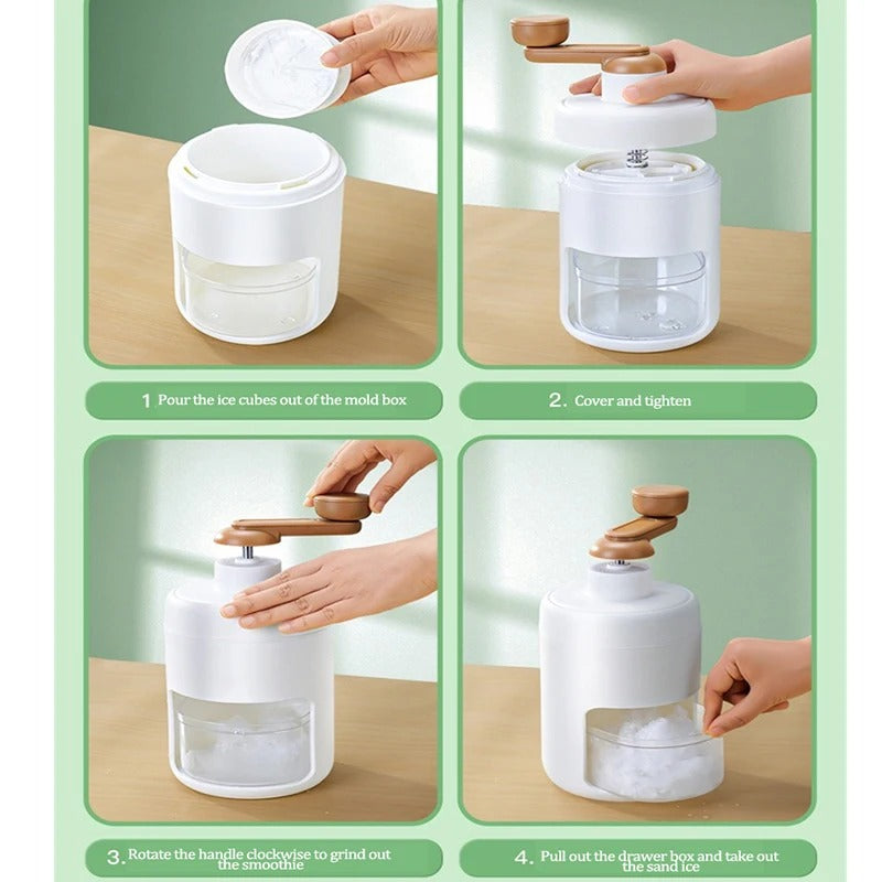 Manual ice shaver
