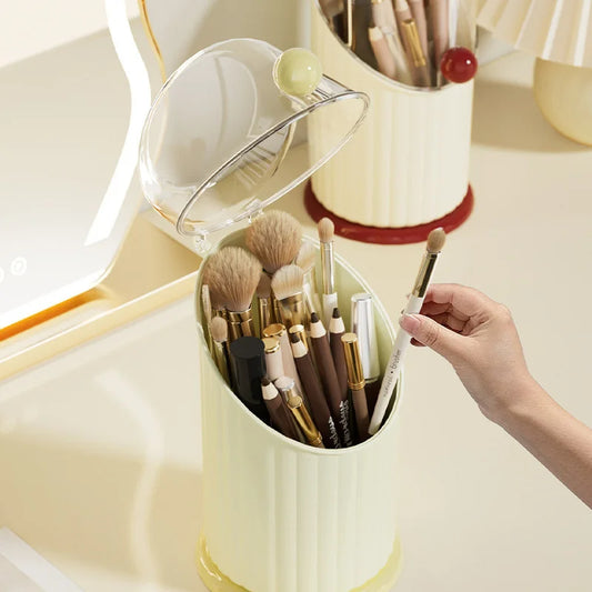 LUXURY MAKEUP BRUSH HOLDER WITH LID