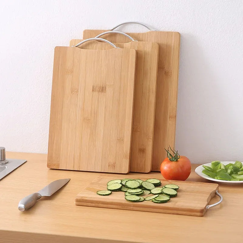 Natural Bamboo Cutting Board – Double-Sided, Thick & Durable