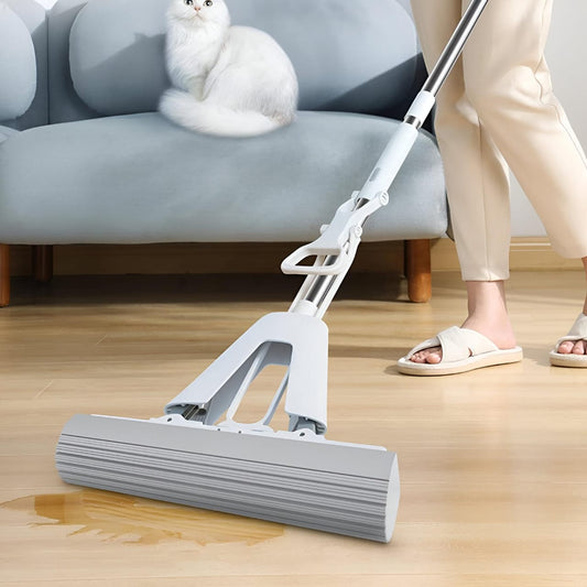 Sponge Mop with Stainless Steel Telescopic Handle