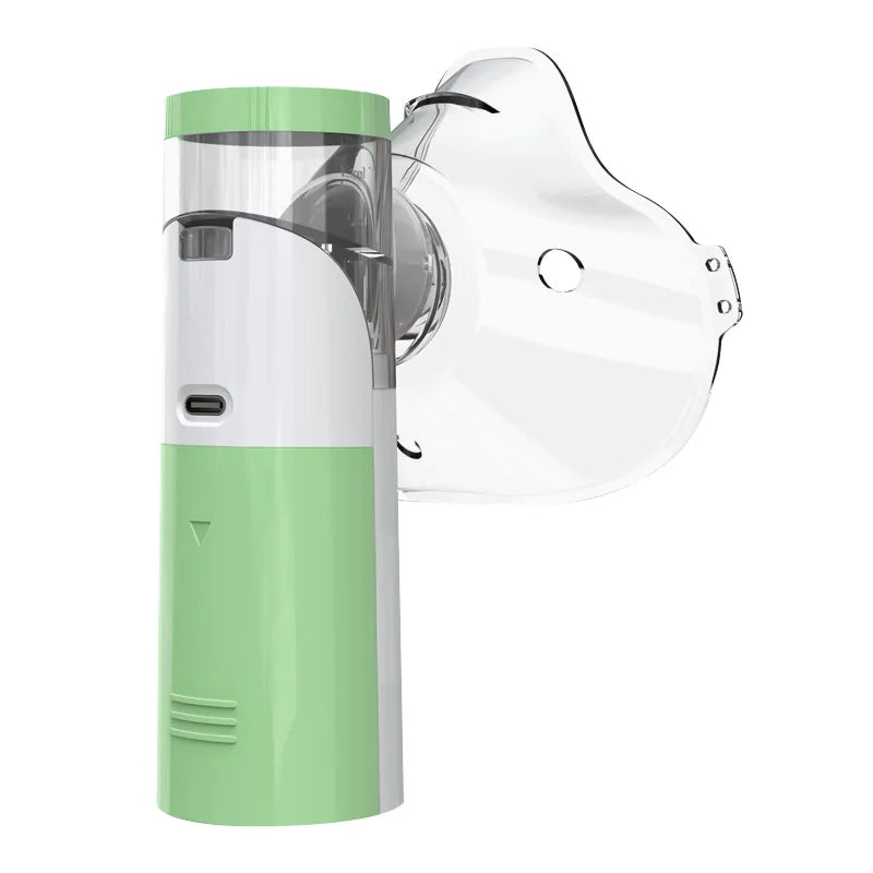 Portable Silent Mesh Nebulizer – Handheld Mini Inhaler for Asthma, Cough & Cold Relief | Medical Humidifier for Kids & Adults