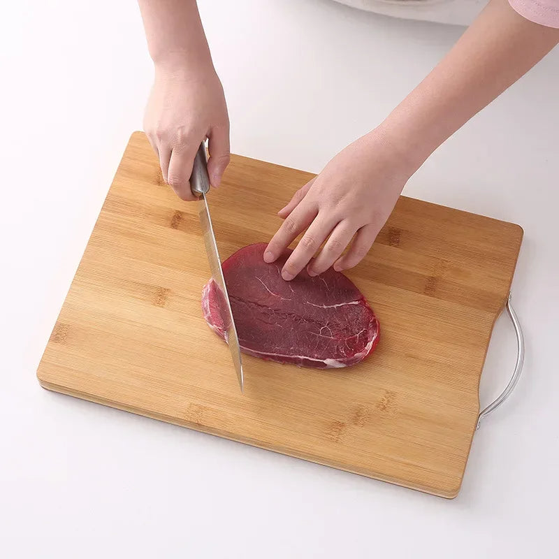 Natural Bamboo Cutting Board – Double-Sided, Thick & Durable