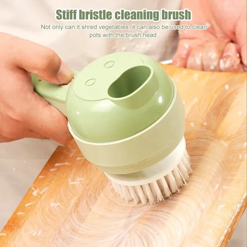 4-in-1 Electric Vegetable Cutter – Chop, Slice, Mince & Mash Garlic, Onion & More