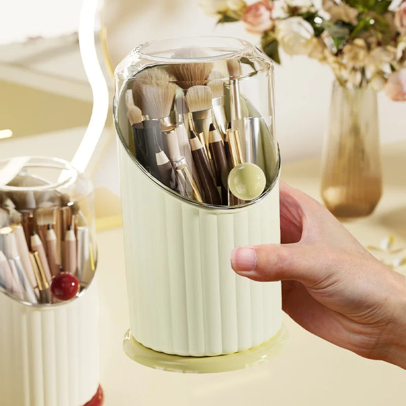 LUXURY MAKEUP BRUSH HOLDER WITH LID