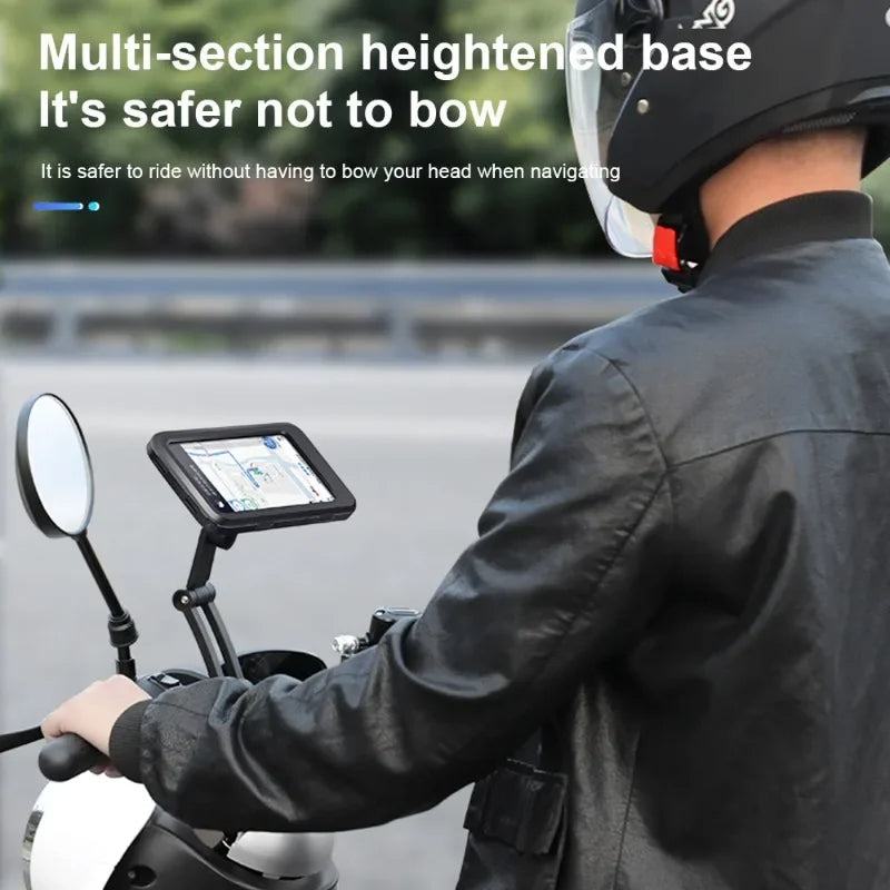 Waterproof Bicycle Mobile Phone Holder Motorcycle Stands 360°Swivel Adjustable Bike Holder