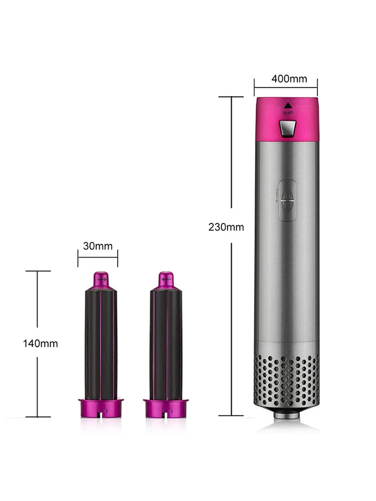 5 in 1 Hot Air Comb, Automatic Curling Iron, Dual Purpose Hair Styling Comb, European Standard Hair Dryer