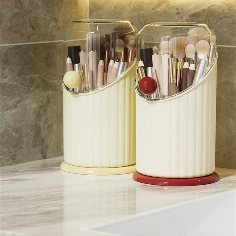 LUXURY MAKEUP BRUSH HOLDER WITH LID