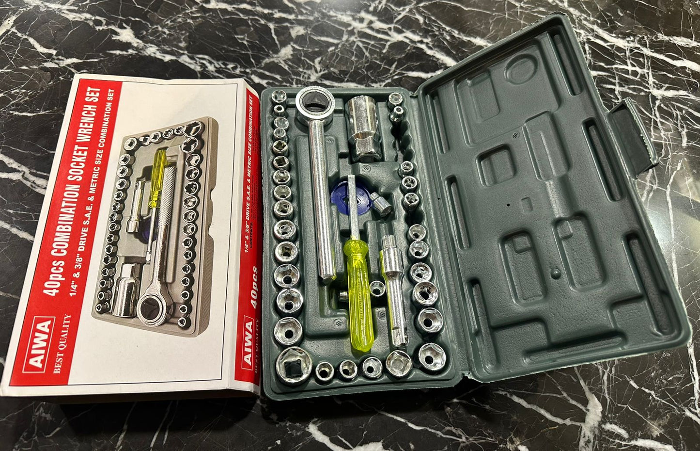 Aiwa 40pcs Combination socket wrench set