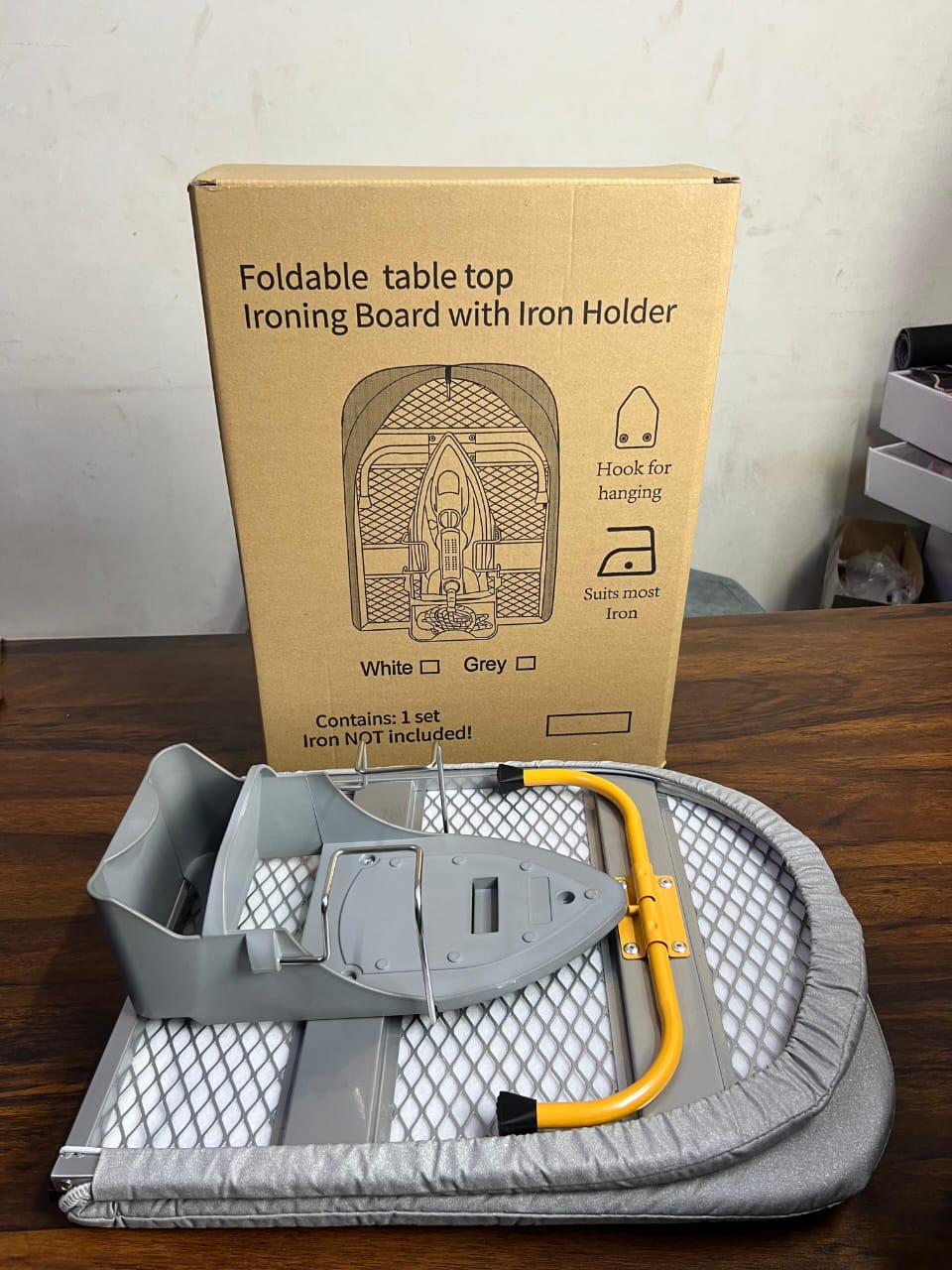 Folding Desktop Ironing Board Compact Mount Fold