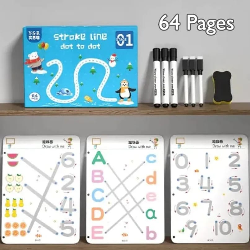 Dot To Dot Tracing Book