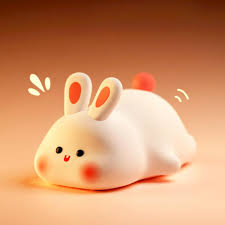 Cute Silicone Rabbit Led Night Light