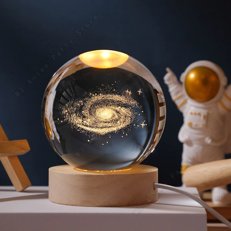3D Crystal Ball Night Light Led Lamp Small