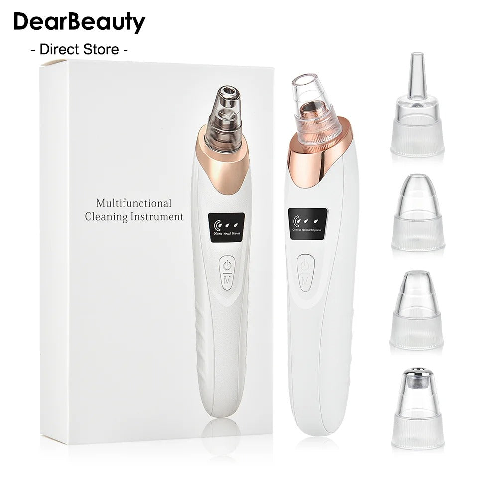 Blackhead Remover Vacuum Suction USB Rechargeable Facial Pore Cleaner
