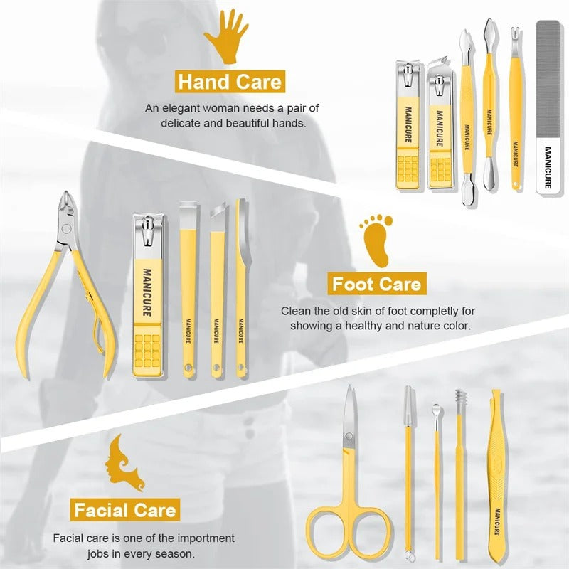 16 in 1 nail kit set
