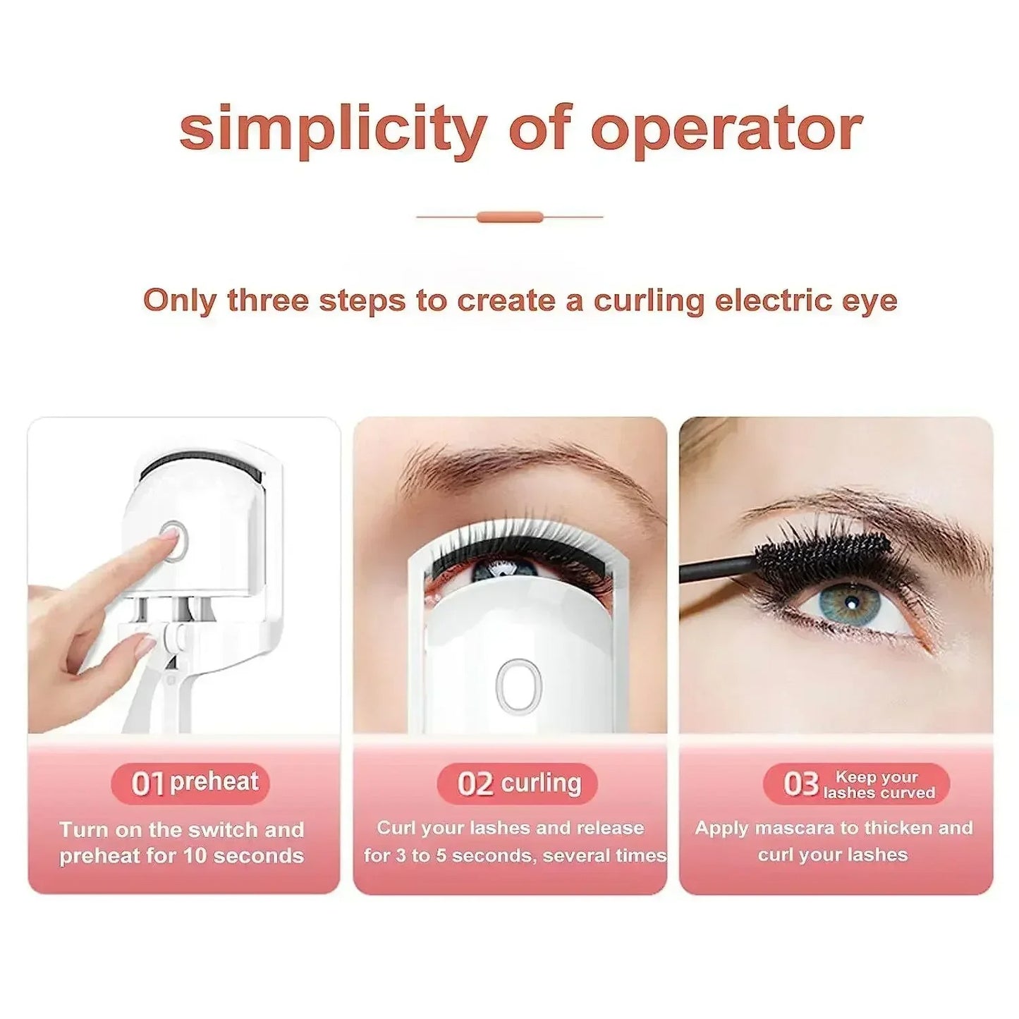 Rechargeable Eyelashes Curler