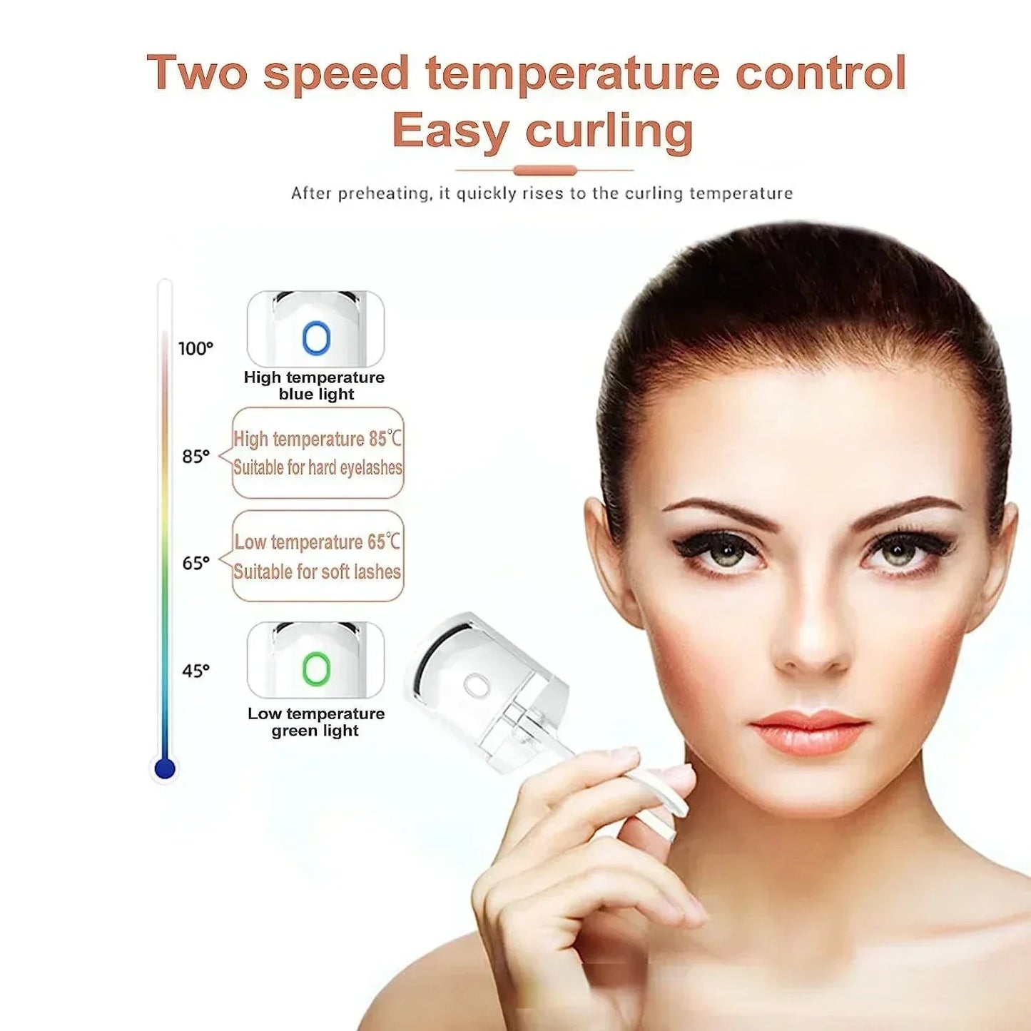 Rechargeable Eyelashes Curler