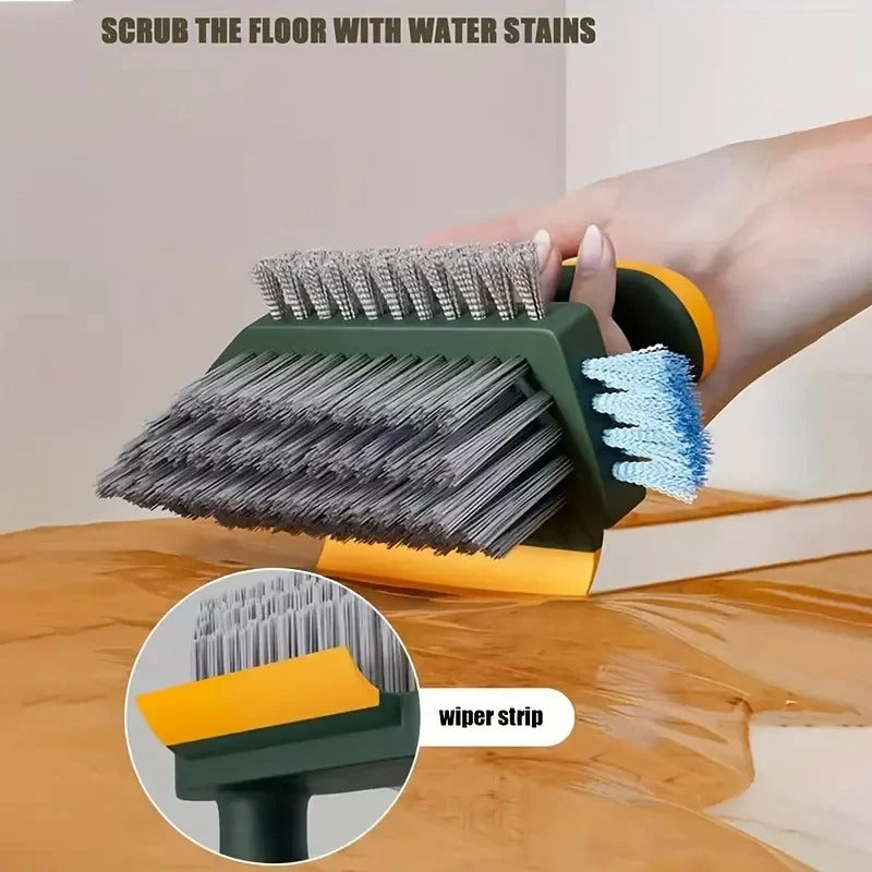 Grout Cleaner Brush 4 in 1 Scrub Brushes with Comfortable Grip
