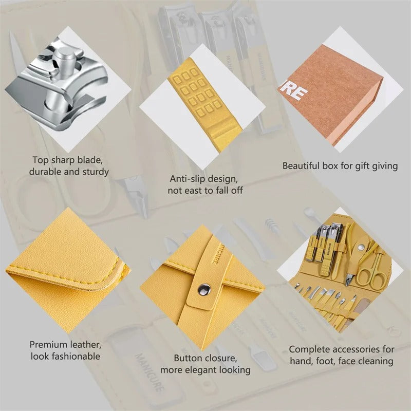 16 in 1 nail kit set