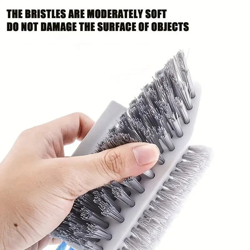 Grout Cleaner Brush 4 in 1 Scrub Brushes with Comfortable Grip