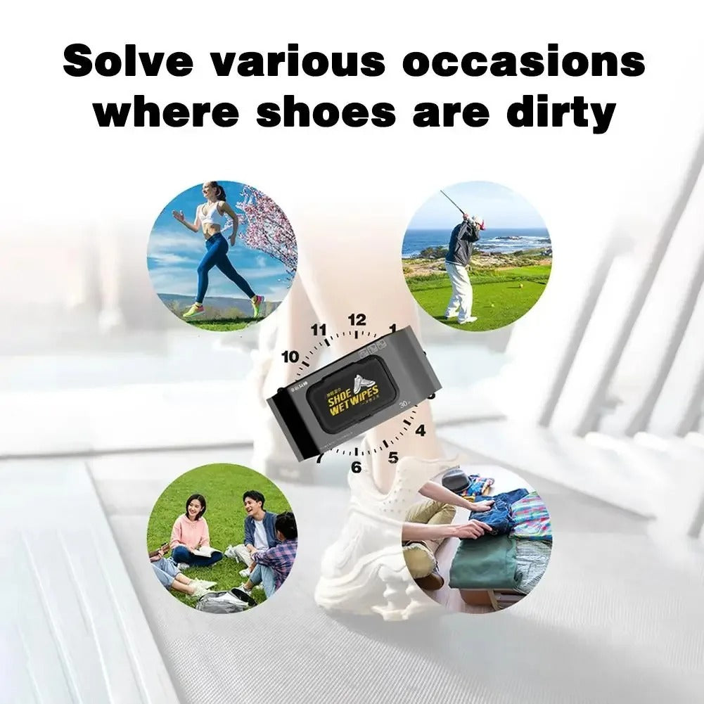 Shoe shine wipes