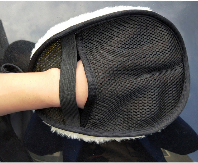 Car Cleaning Woolen Glove