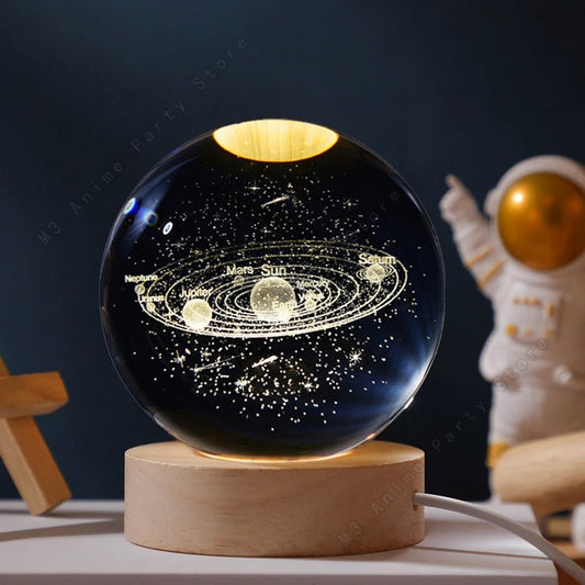 3D Crystal Ball Night Light Led Lamp Small
