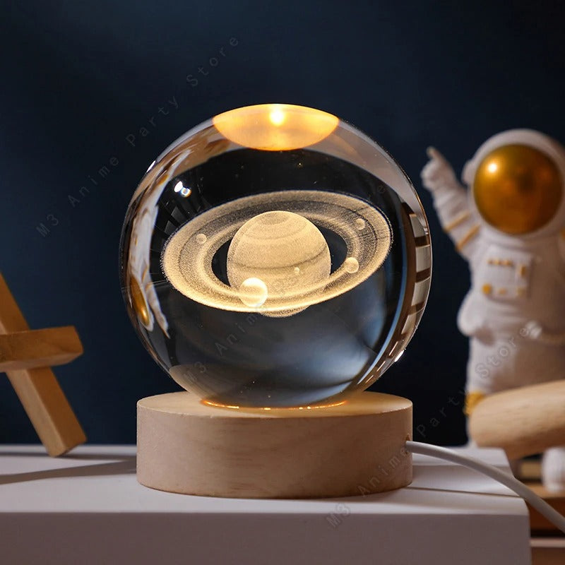 3D Crystal Ball Night Light Led Lamp Small